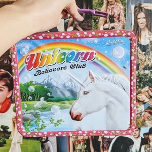 NWOT Unicorn Believers Club Tin Lunchbox